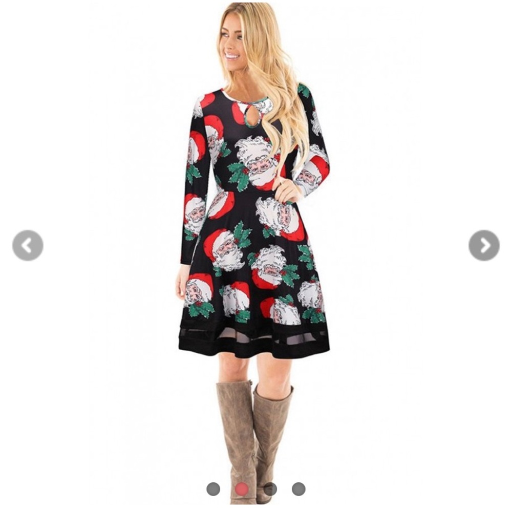NEW CHRISTMAS DRESS, MESH , A-LINE